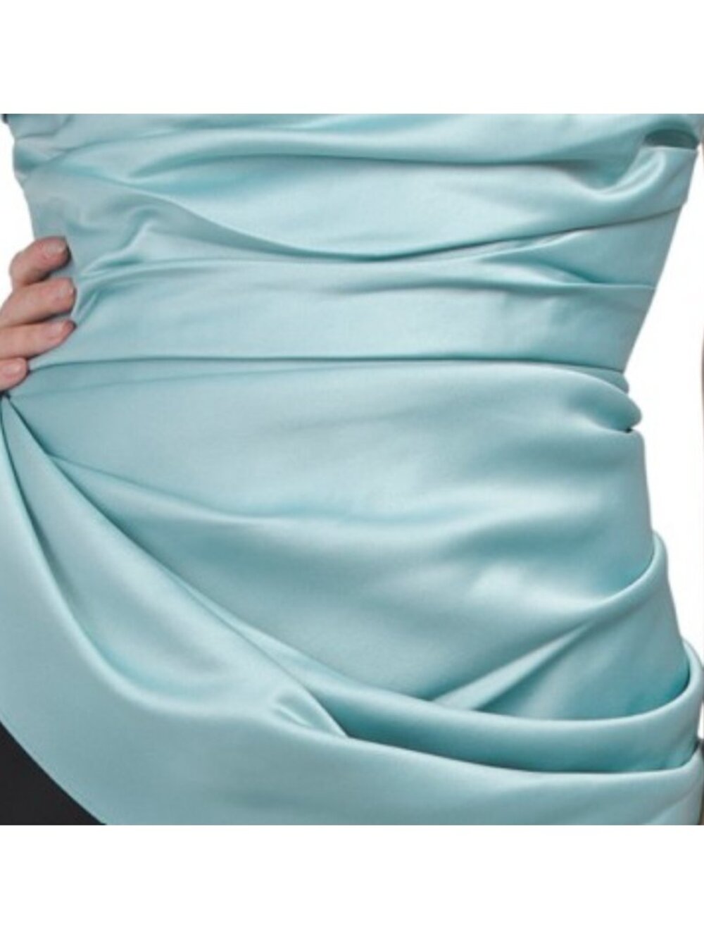 BCBGMAXAZRIA Strapless Draped Mini Dress - Picture 4 of 5